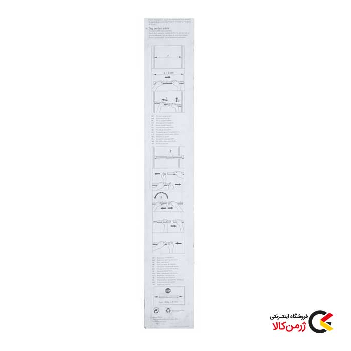 میل_پرده_حمام_تلسکوپی_سایز_۷۵X125_سانتیمتر_