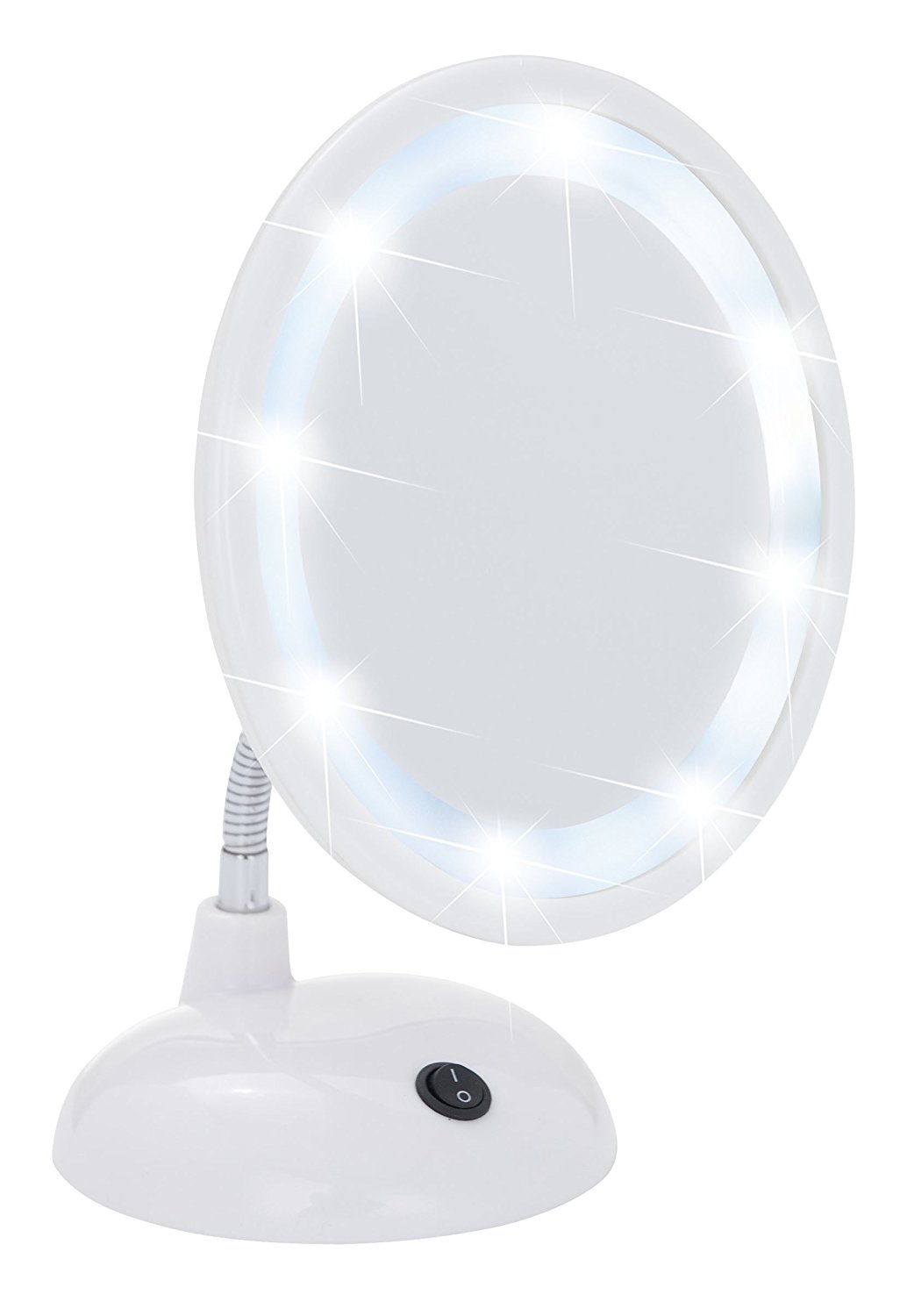 آینه LED دار رومیزی سفید لوکس