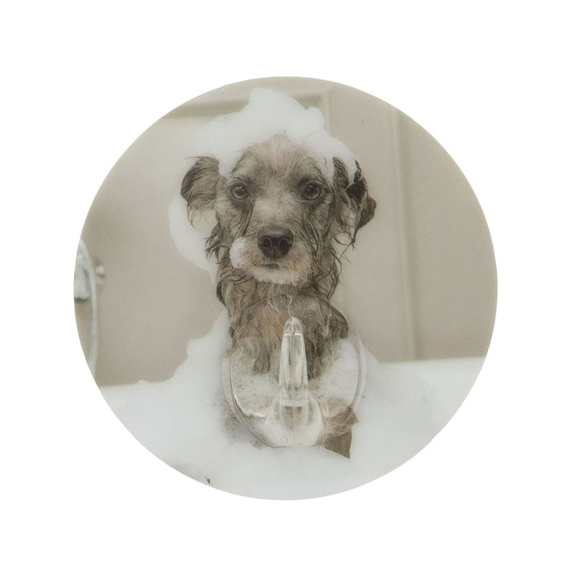 گیره آویز چسبی تک شاخه مدل dog با طرح سگ