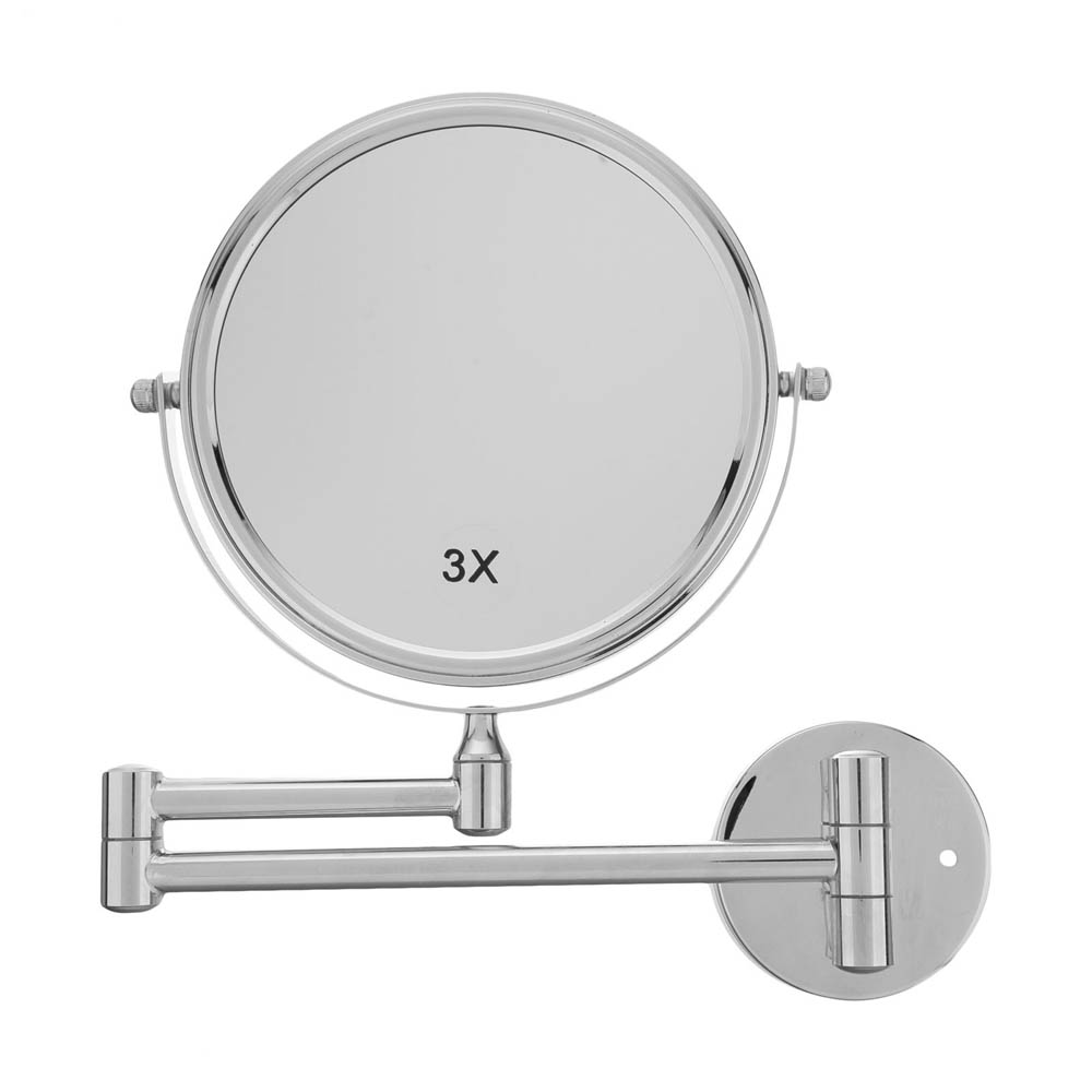 آینه آرایشی استیل تاشو دیواری مدل ridge mirror