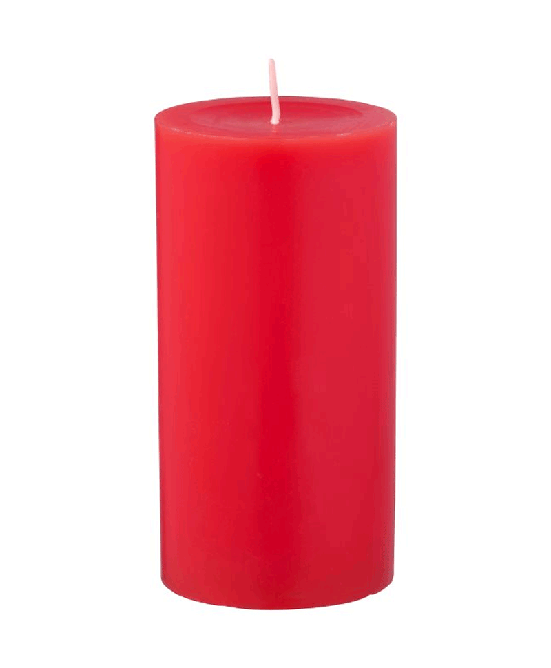 شمع معطر استوانه ای قرمز برند ایکیا