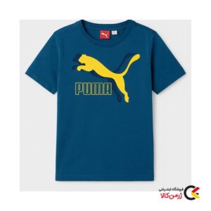 تی شرت پسرانه آبی پوما